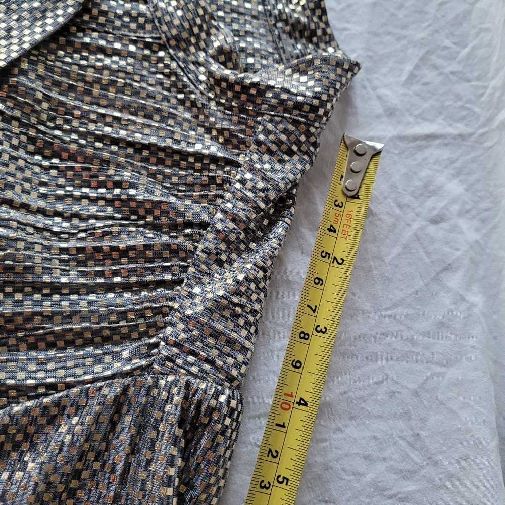 Anthropologie Metallic Textured Dress Size XL - Picture 10 of 13